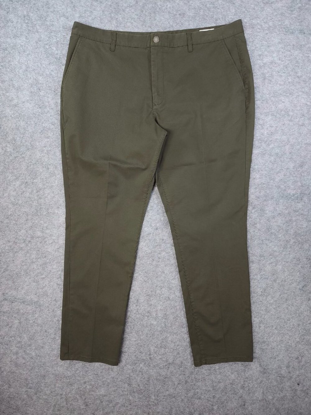 Bonobos Chino Pants Mens 42x32 Olive Green Athletic Fit Flat Front Stretch Twill